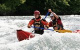 Canoeing in Switzerland! Learn to steer an inflatable 2-person-canoe yourself. A comprehensive instruction allows you an enjoyable river safari.