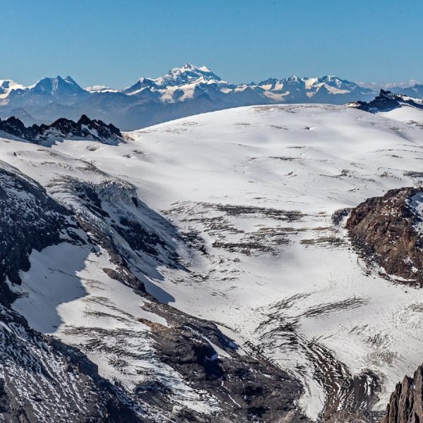 flight over the Bernese and Valais Alps