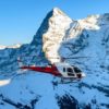 La parete nord dell'Eiger in elicottero