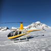 Von Sitterdorf, Landung auf einem Gletscher mit dem Hubschrauber