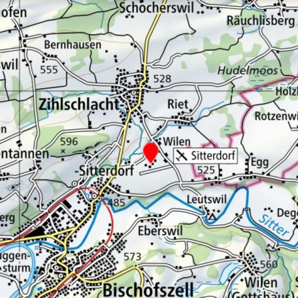 Meeting point at Sitterdorf airfield for a à la carte helicopter flight from Sitterdorf