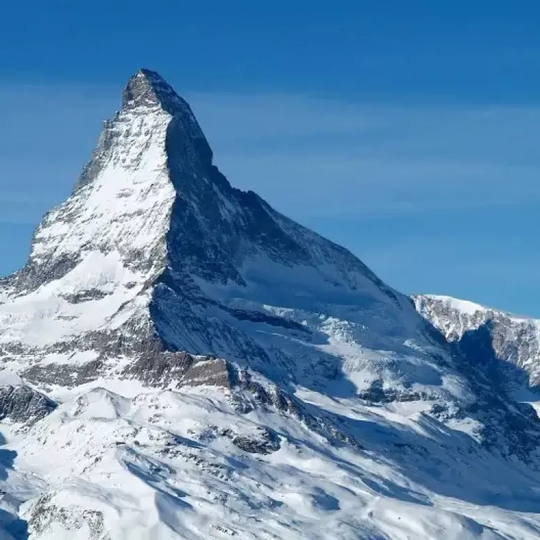 Helicopter flight from Gampel to the Matterhorn