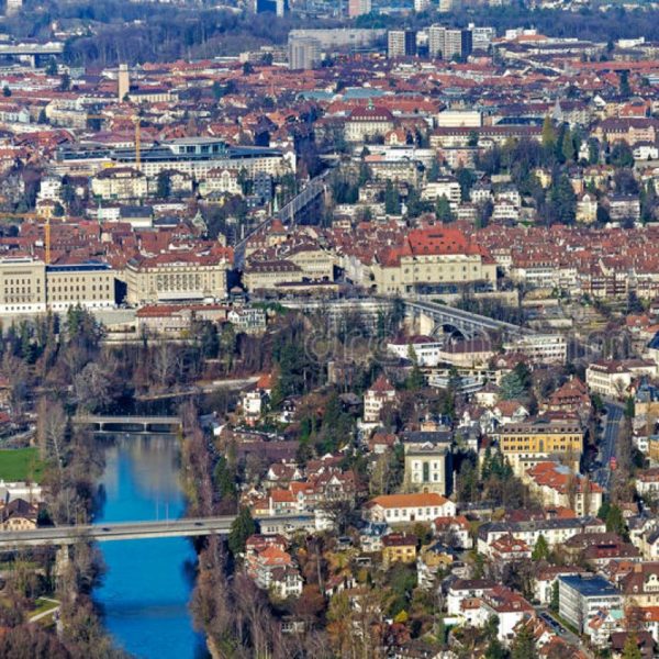 Fly over Bern from Biel/Bienne
