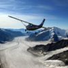 Von Épagny aus Flug über die Berner Alpen