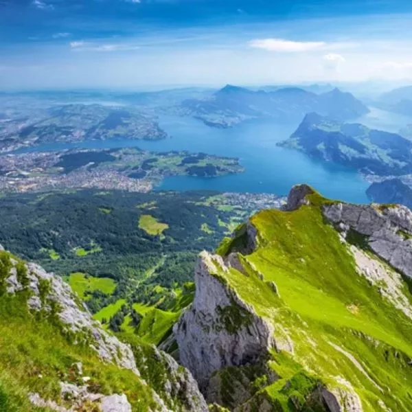 Volo da Biel a Lucerna e Pilatus