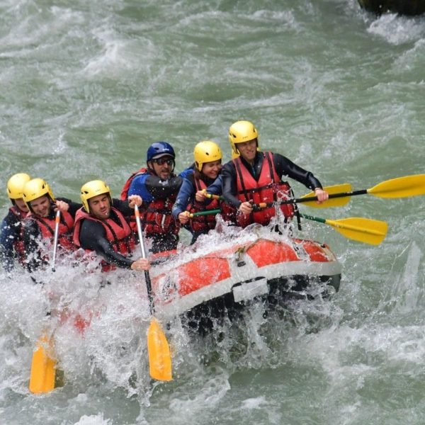 Rafting sulla Dranse de Bagnes nel Vallese