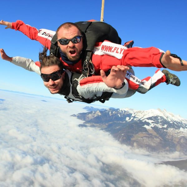 Saut en tandem à Bex
