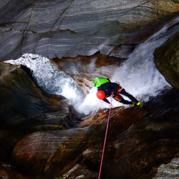 Canyoning in Ticino's Malvaglia region