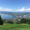 Ballonfahrt im Aargau mit Blick auf den Zugersee