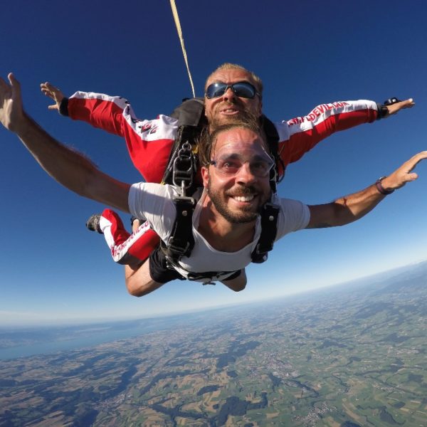 À Bex Saut en tandem