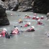 Nage dans Les Gorges du Viamala