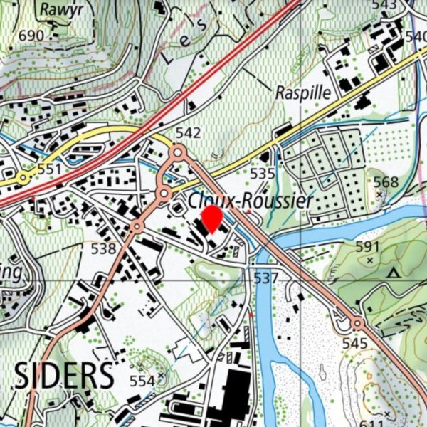 Meeting point in Sierre for La Raspille canyon