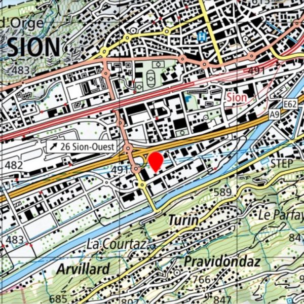 Treffpunkt in Sion für einen freien Fall im Simulator