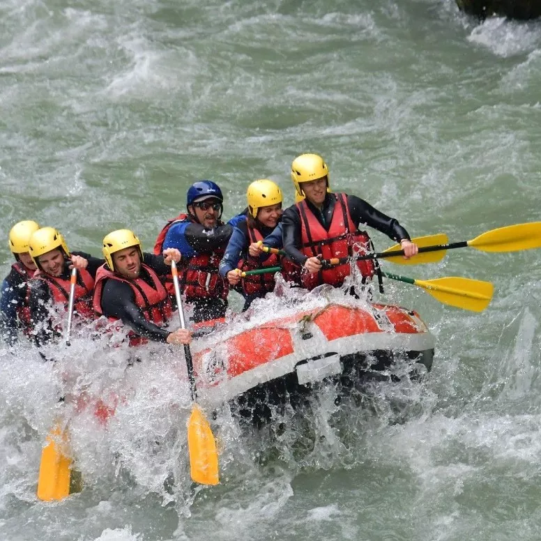 Rafting auf der Dranse de Bagnes im Wallis