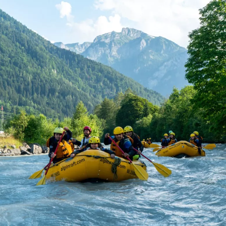 Easy Rafting auf der Lütschine zwischen Wilderswil und Bönigen