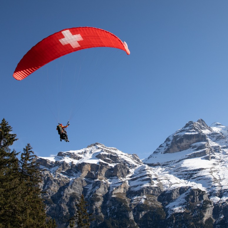 Volo in tandem sopra Verbier