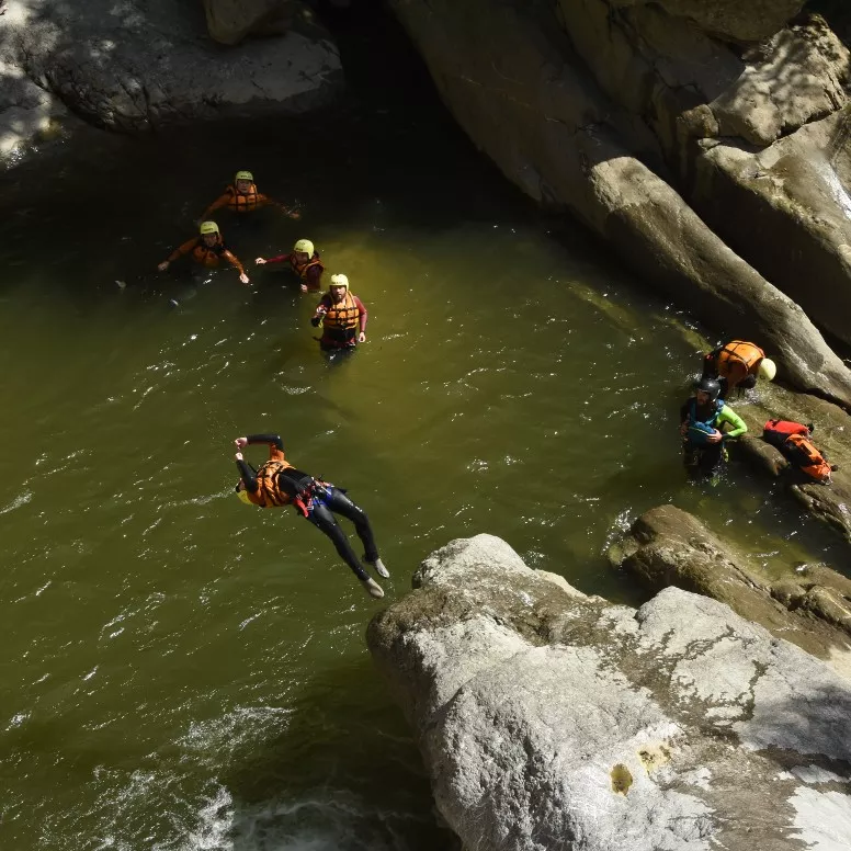 Canyoning in the Chli Schliere in the Bernese Oberland