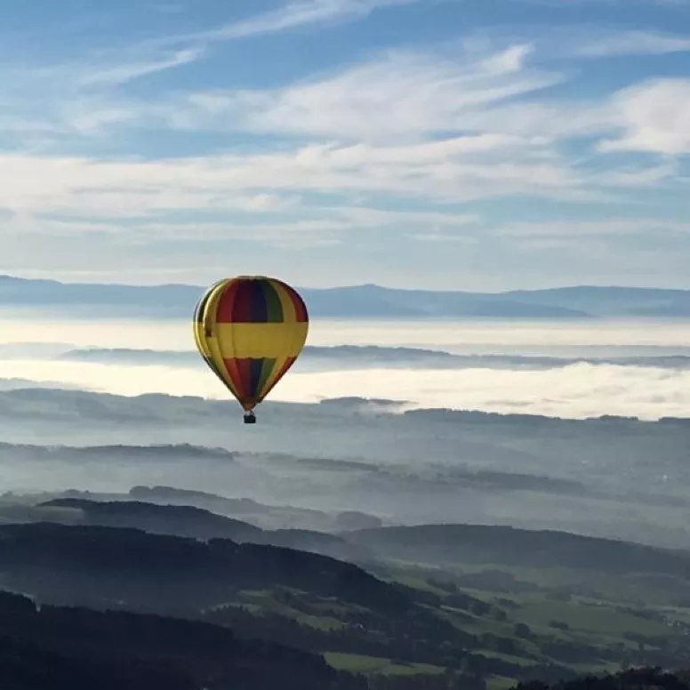 Ballonfahrt im Jura in den Freibergen