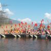 La de Lugano Bau von Flößen