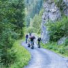 Monster scooter descent in Lauterbrunnen