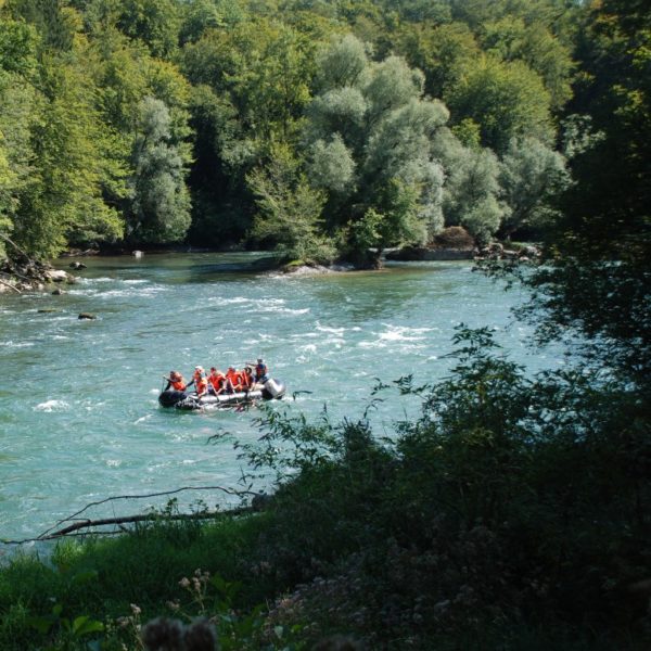 Easy Rafting Schulreise auf der Reuss zwischen Bremgarten und Mellingen