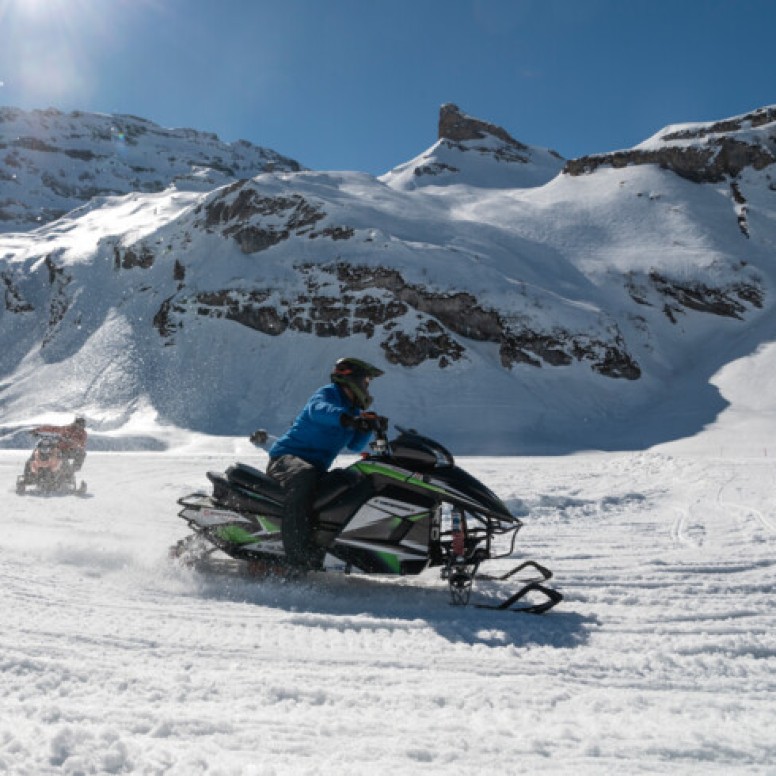 Motoslitta elettrica del Titlis a Engelberg