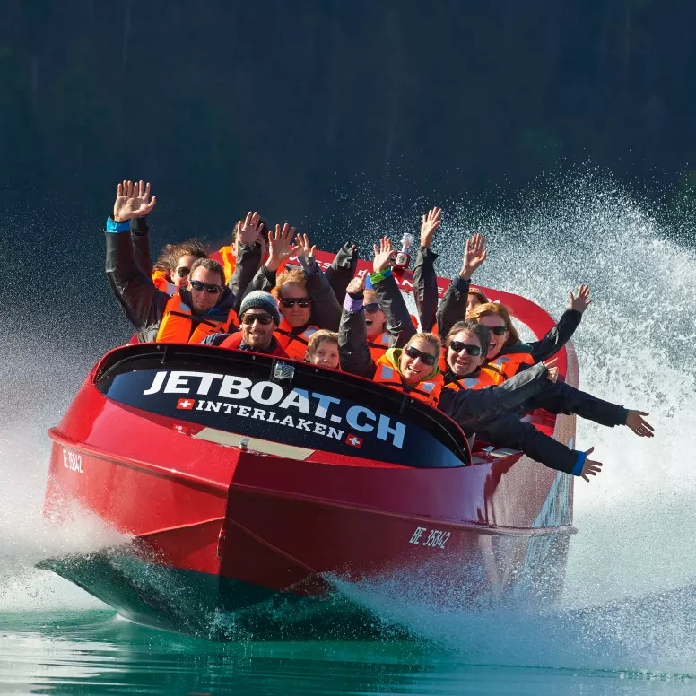 Jet boat a Interlaken