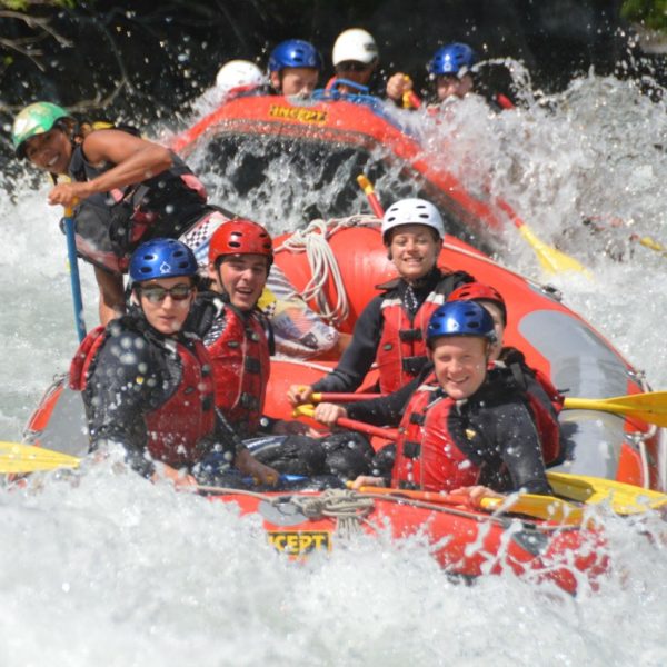Riverrafting auf dem Inn mit der Familie