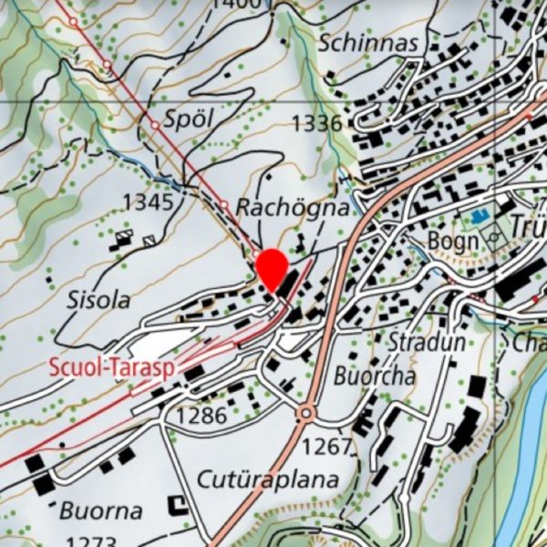 Treffpunkt in Scuol für eine Familienfahrt auf dem Inn