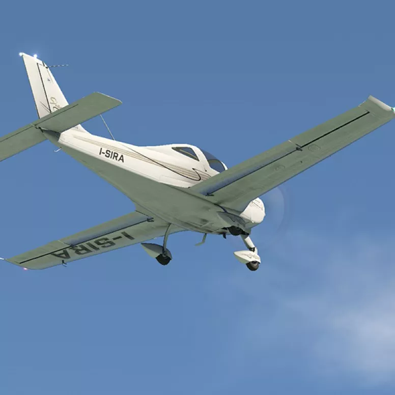 Tecnam P2002 per un'introduzione al volo di un aereo da Épagny