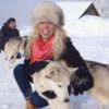 Sled dogs in Wengi