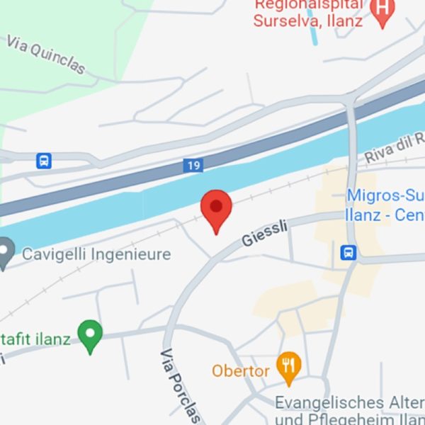 Treffpunkt Ilanz für Kanuoder funyak auf dem Rhein zwischen llanz und Reichenau mit Picknick