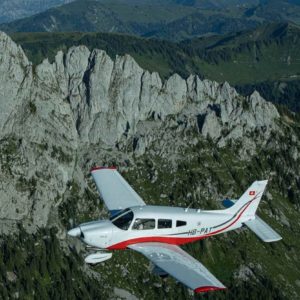 Ein Flugzeug fliegen