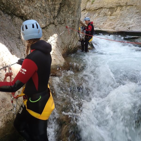 canyoning vers le col des Mosses