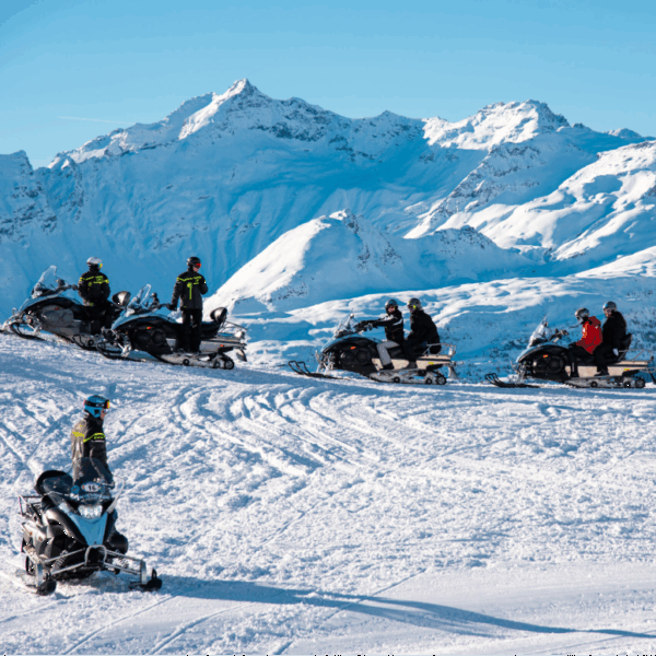Departure from Madesimo for the Top Aventure tour