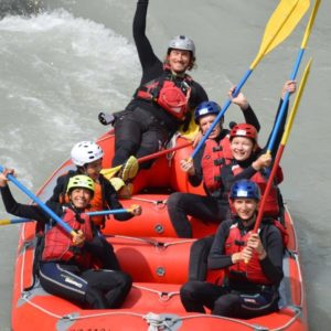 Easy rafting sur l'Inn en Engadine