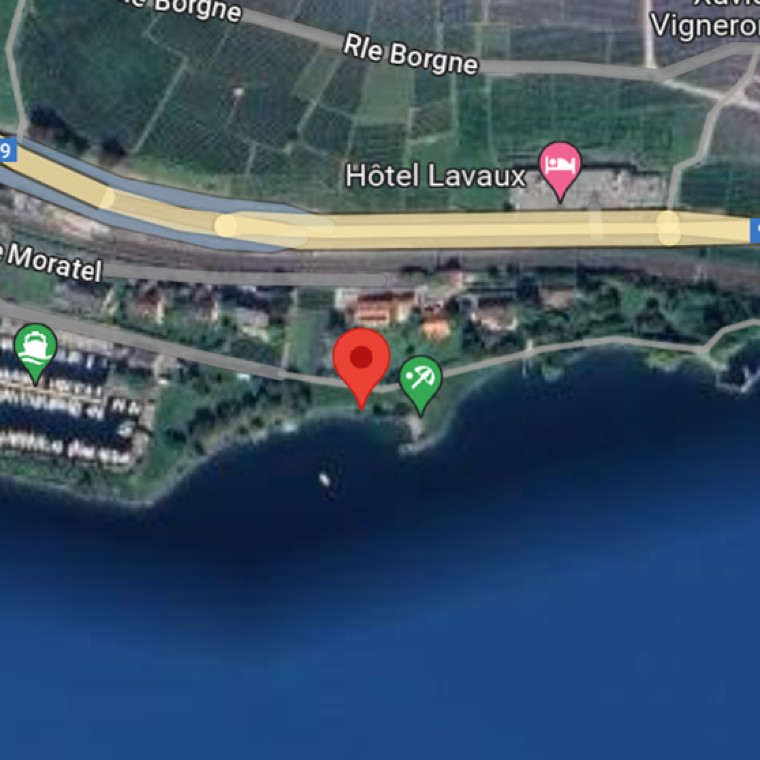 CULLY_plan Lieu de rendez-vous à Cully pour la construction de radeaux