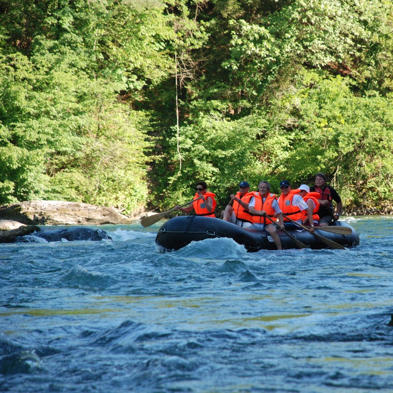 Fun rafting tra Mellingen e Gebensorf